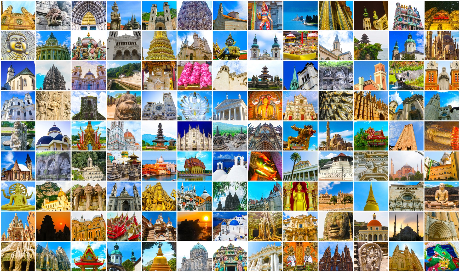 World Monuments Collage